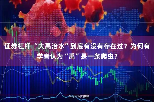 证券杠杆 “大禹治水”到底有没有存在过？为何有学者认为“禹”是一条爬虫？